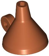 Minifigure, Headgear Head Top, Funnel with Ring Handle