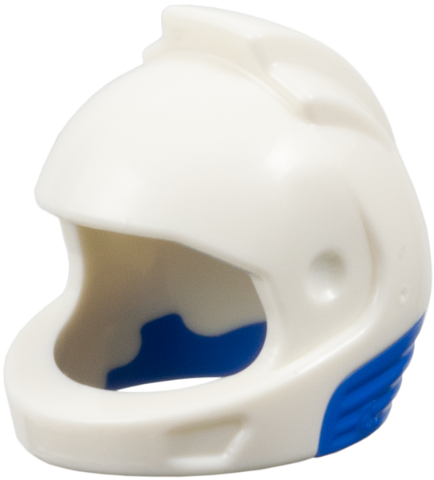 Minifigure, Headgear Helmet Space, City Astronaut with Molded Blue Neck Base Pattern