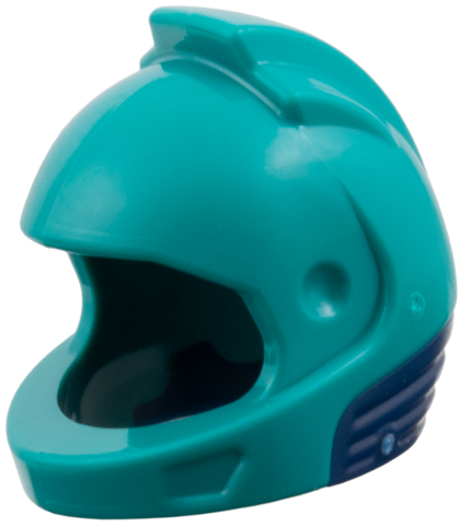 Minifigure, Headgear Helmet Space, City Astronaut with Molded Dark Blue Neck Base Pattern