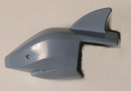 Minifigure, Headgear Head Cover, Shark