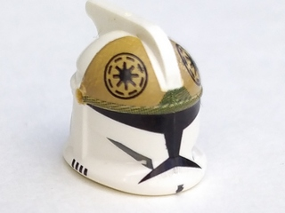 Minifigure, Headgear Helmet SW Clone Trooper with Holes, Clone Gunner Pattern