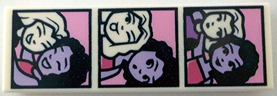 Tile 1 x 3 with Friends Nova and Aliya Photo Booth Pictures Pattern