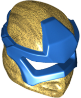 Minifigure, Headgear Ninjago Wrap Type 6 with Molded Blue Mask Pattern