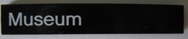 Tile 1 x 6 with 'Museum' Pattern