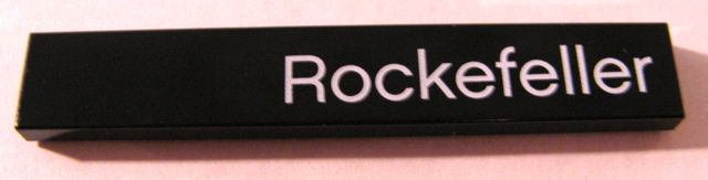 Tile 1 x 6 with White 'Rockefeller' Pattern