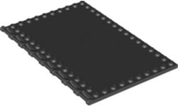 Tile, Modified 10 x 16 with Studs on Edges and Bar Handles