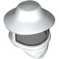 Minifigure, Headgear Hat, Beekeeper with Molded Trans-Black Visor Pattern