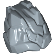 Minifigure, Headgear Head Top, Cracked Rock