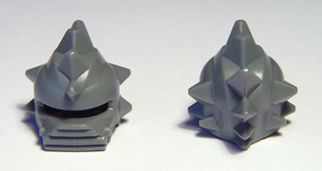 Minifigure, Headgear Helmet Spiked with Flat Chin Protector