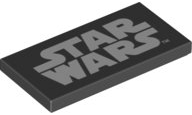 Tile 2 x 4 with Star Wars Logo Pattern