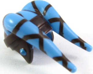 Minifigure, Headgear Headdress SW Twi'lek with Dark Brown Aayla Secura Pattern