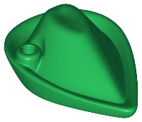 Minifigure, Headgear Hat, Forestmen's (Bycocket) (Reissue with Blind Hole for Feather)