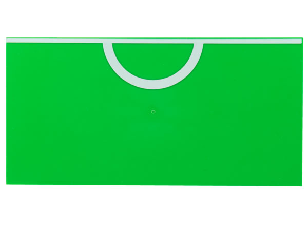 Tile 8 x 16 with Bottom Tubes, Textured Surface with White Soccer Halfway Line and Center Circle Pattern