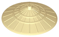 Minifigure, Headgear Hat, Conical Asian