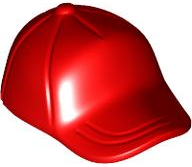 Minifigure, Headgear Cap - Short Curved Bill with Seams and Button on Top