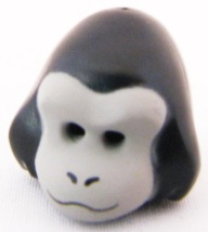 Minifigure, Headgear Mask Gorilla with Light Bluish Gray Face Pattern