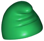 Minifigure, Headgear Slouch Hat, Dwarf / Gnome with Tip Facing Forwards, Creases at Front
