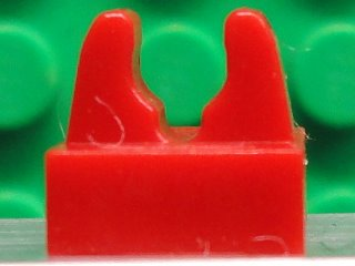 Tile, Modified 1 x 1 with Clip with Center Cut