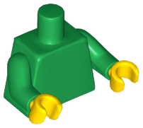 Torso Plain / Green Arms / Yellow Hands