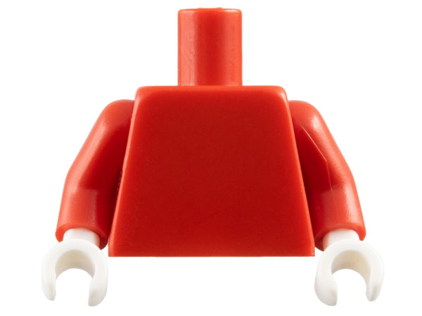 Torso Plain / Red Arms / White Hands