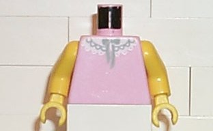 Torso Paradisa White Lace Collar Pattern / Yellow Arms / Yellow Hands