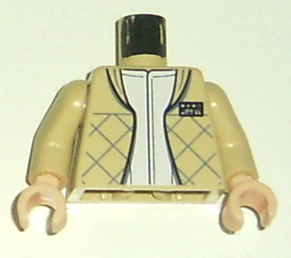 Torso SW Checkered Jacket with White Undershirt Pattern (Leia) / Tan Arms / Light Nougat Hands