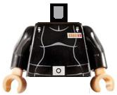 Torso SW Imperial Officer Female Pattern (Captain Juno Eclipse) / Black Arms / Light Nougat Hands