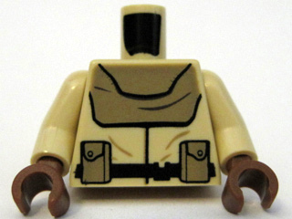 Torso SW Mon Calamari Officer Suit Pattern / Tan Arms / Reddish Brown Hands