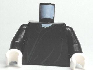 Torso Harry Potter Voldemort with Dark Green Robe Lines Pattern / Black Arms / White Hands