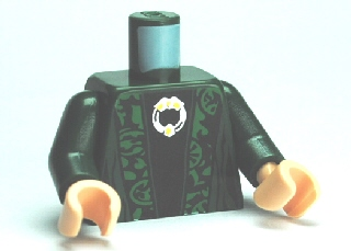 Torso Harry Potter McGonagall Green Trim Pattern / Dark Green Arms / Light Nougat Hands