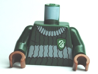 Torso Harry Potter Quidditch Slytherin Ribbed Pattern / Dark Green Arms / Reddish Brown Hands