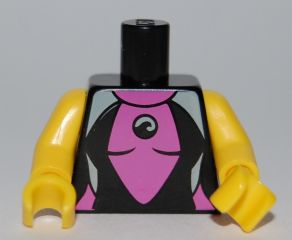 Torso Female Wetsuit Pattern / Yellow Arms / Yellow Hands