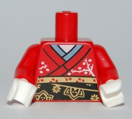 Torso Kimono Pattern / Red Arms / White Hands