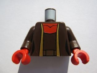Torso SW Shaak Ti Pattern / Dark Brown Arms / Red Hands