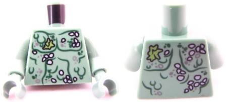 Torso PotC Bare Chest with Marine Growth Pattern / Sand Green Arms / Sand Green Hands