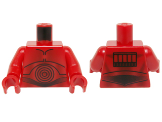 Torso SW R-3PO Pattern / Red Arms / Red Hands