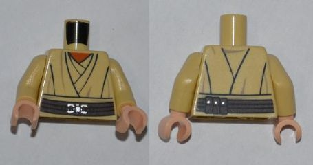 Torso SW Layered Shirt, Orange Undershirt, Reddish Brown Belt Pattern / Tan Arms / Light Nougat Hands