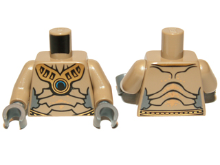 Torso SW Geonosian Pattern (7959) / Dark Tan Arms / Dark Bluish Gray Hands