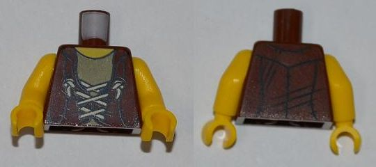 Torso Dino Vest with String Pattern / Yellow Arms / Yellow Hands