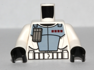 Torso SW Armor ARC Trooper (Clone Wars) Pattern / White Arms / Black Hands