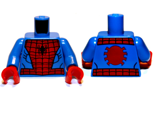 Torso Spider-Man Costume 4 Pattern / Blue Arms / Red Hands
