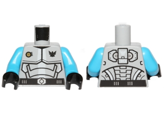 Torso Galaxy Squad Armor with Number 30 on Back Pattern / Dark Azure Arms / Black Hands