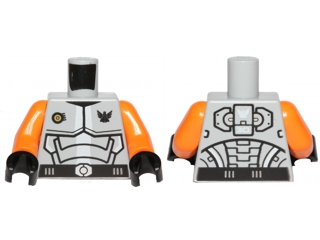 Torso Galaxy Squad Armor with Number 30 on Back Pattern / Orange Arms / Black Hands