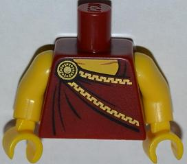 Torso Toga with Gold Clasp Pattern / Yellow Arms / Yellow Hands