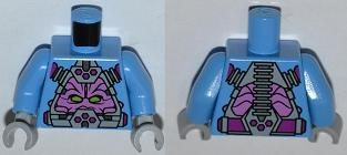 Torso Robot with Kraang and Control Harness Pattern / Medium Blue Arms / Light Bluish Gray Hands