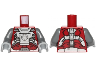 Torso SW Armor Sith Warrior Pattern / Dark Bluish Gray Arms / Light Bluish Gray Hands