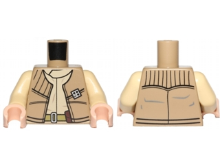 Torso SW Rebel Vest with General Insignia Pattern / Tan Arms / Light Nougat Hands