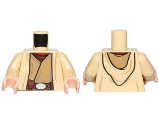 Torso SW Open Robe, Dark Tan Undershirt and Belt with Buckle and Pouch Pattern / Tan Arms / Light Nougat Hands