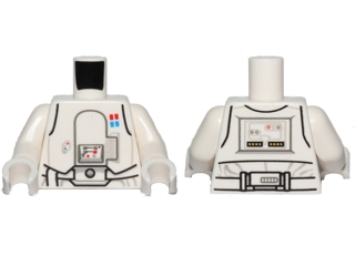Torso SW Armor Snowtrooper Commander Pattern / White Arms / White Hands