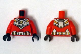 Torso Batman 'R' Symbol, Silver and Gold Diving Suit Pattern / Red Arms / Black Hands